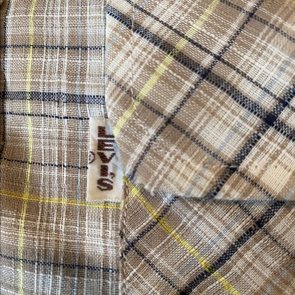 Vintage 70’s Levi’s Panatela Big E Long Sleeve Button Up Shirt Men’s Size Small - Picture 9 of 9